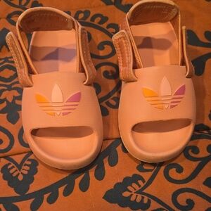 Adidas Kids Sandals - Peach and Purple